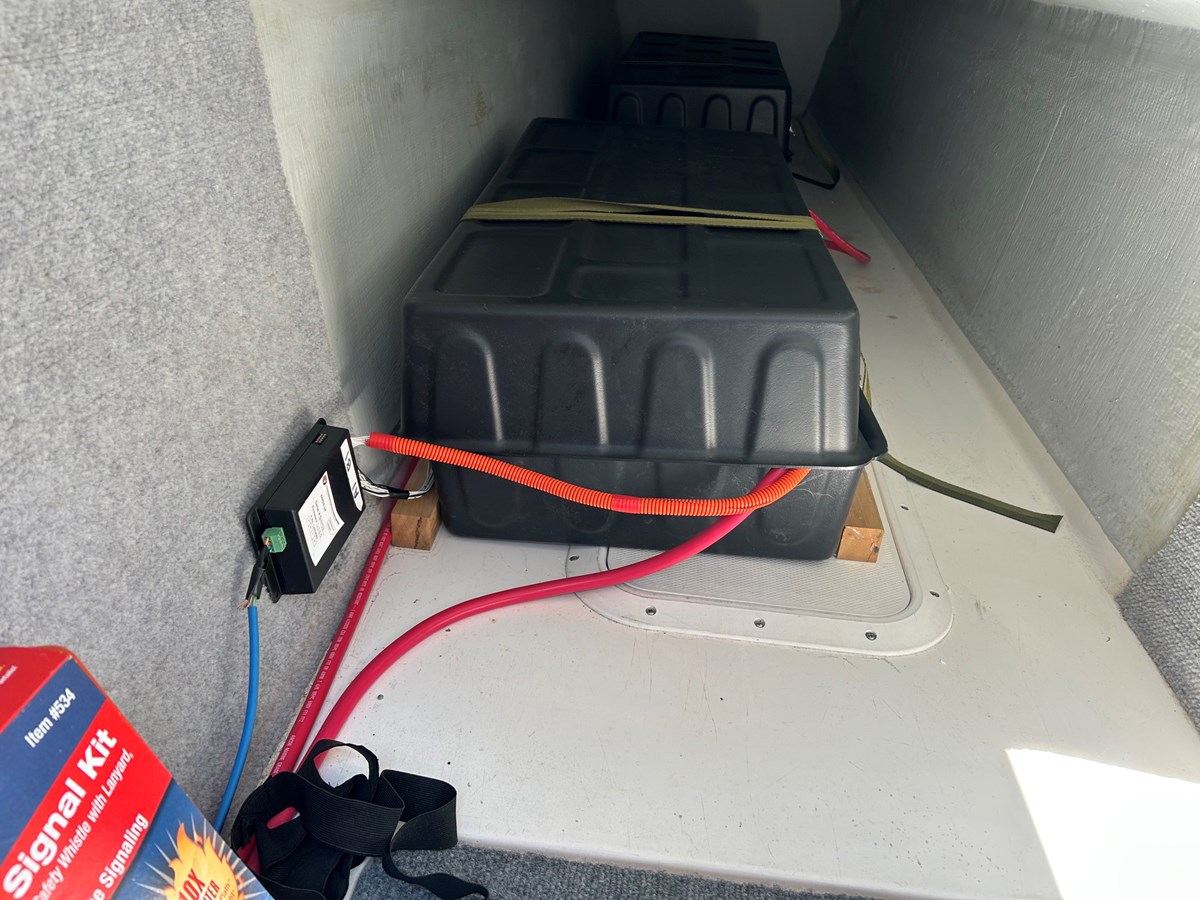 INSIDE PORTSIDE HULL W/ 20KW BATTERY PACK
