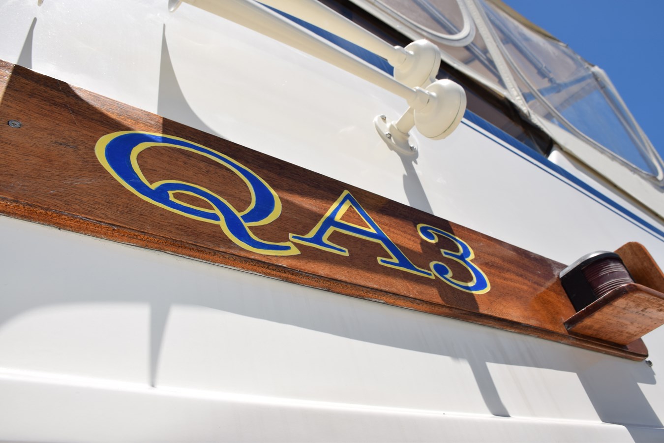 QA3 teak nameboards