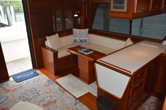 Countertop with the fold-up extension down