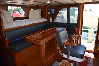 Pilot berth above the settee