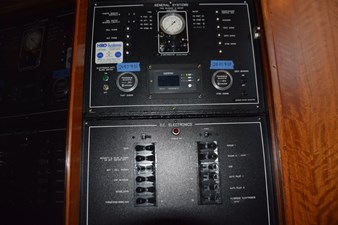 One of the pilorhouse electrical circuit breaker panels