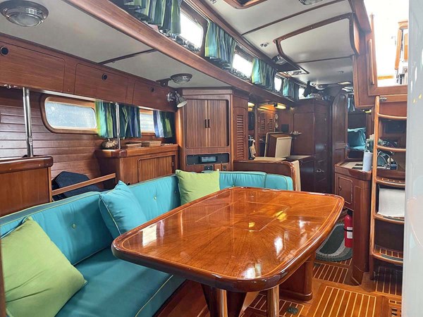 MALAMOK, Little Harbor 46 Stbd. Salon, Looking Aft