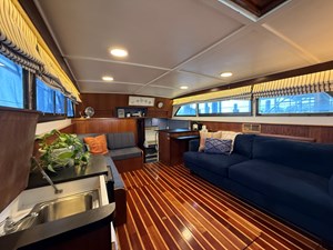 LANAI 3 Lanai main salon and galley — spacious liveaboard interior