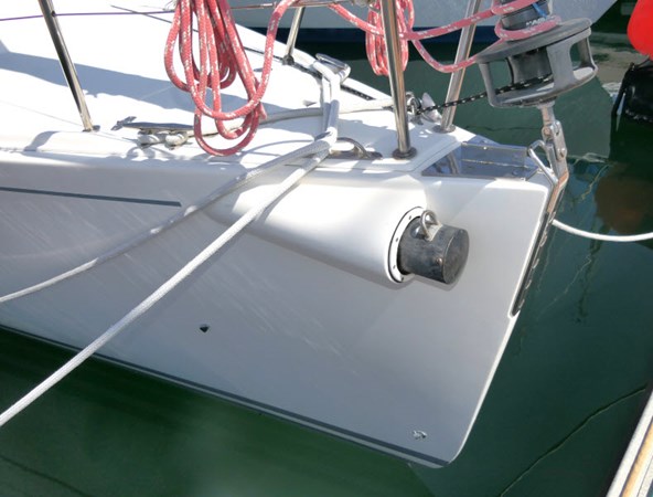 Dockside Bow Sprit Retracted