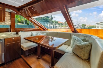 Galley dining settee