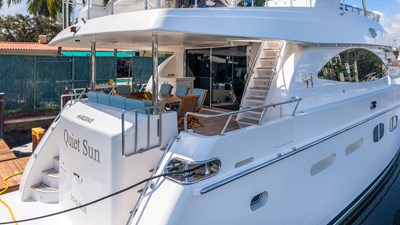 Spacious aft deck