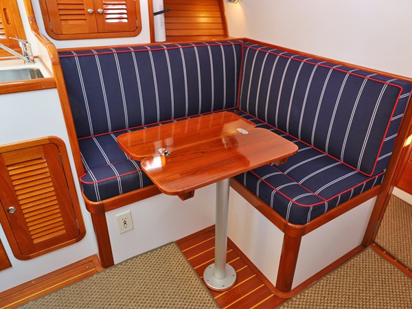 Lower L-Settee Table Open