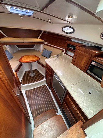 REVERIE, 2016 Back Cove 30, Interior from Companionway