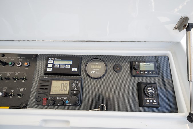 Flybridge helm electronics