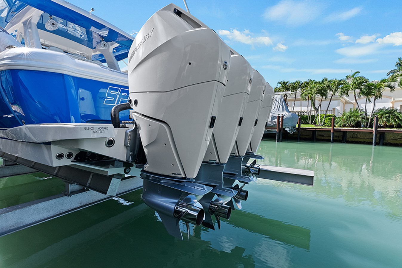 Engines while boat is on lift