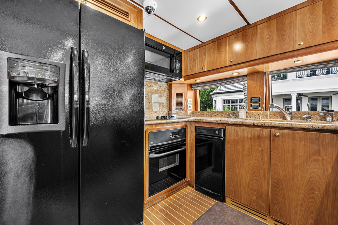 Galley to port
