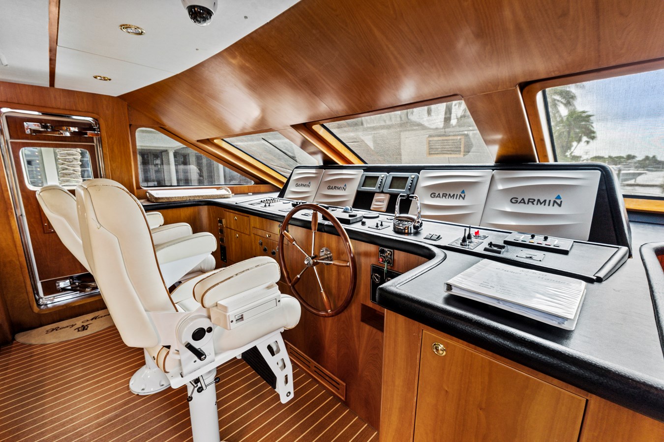 Pilothouse to port