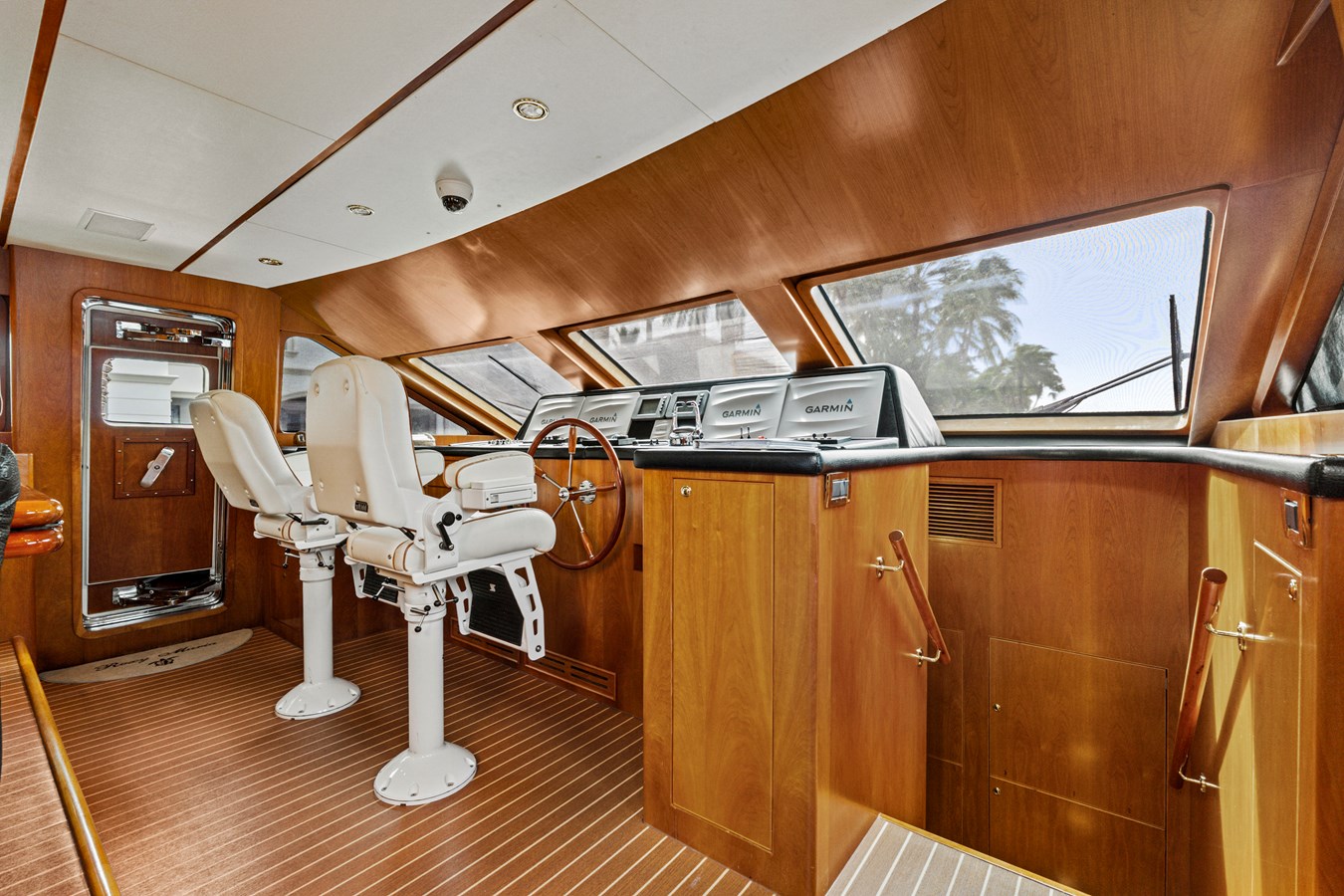 Helm and companionway steps
