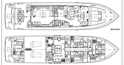 Main and lower decks