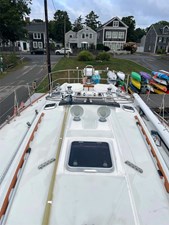 SCRIMSHAW 1 Foredeck, on the Hard, Looking Aft