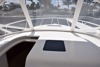 Foredeck view through polycarbonate enclosure