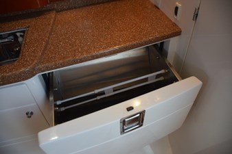 Stainless lined drawer with latch
