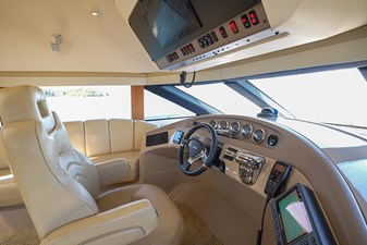 Captain's chair at the lower helm