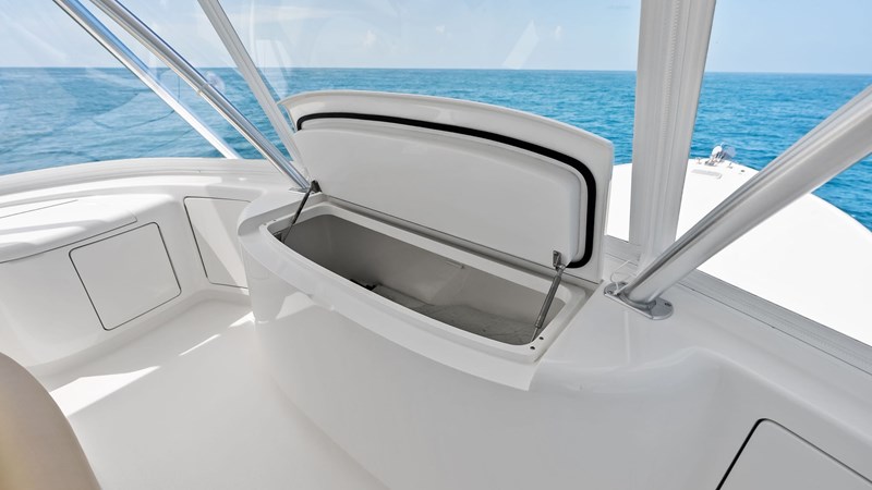 Flybridge Storage Compartment Open View