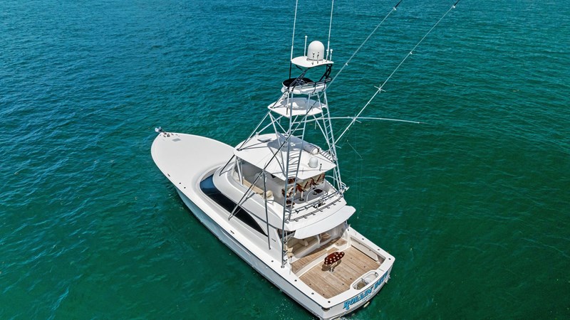 Aerial View of Flybridge and Cockpit