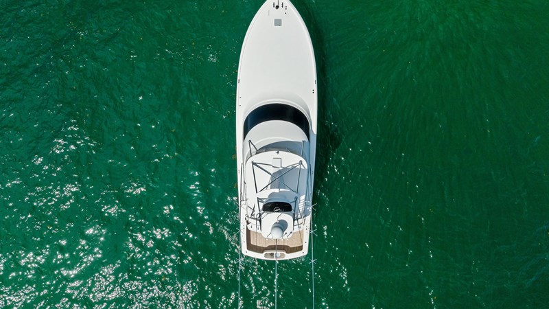 Aerial View of Flybridge and Bow