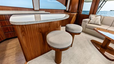 Salon Bar and Seating Area