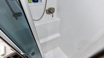 Enclosed Shower with Glass Door