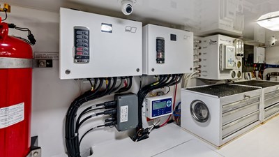 Engine Room Electrical Panels and Storage
