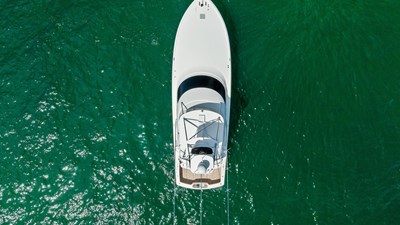 Aerial View of Flybridge and Bow