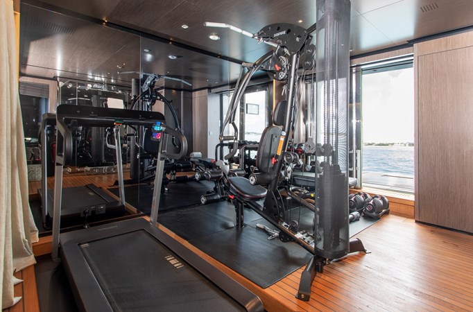 Gym with opening platform