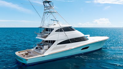 Double Barrel 74 2016 Viking 92 Enclosed Bridge 