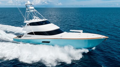 Double Barrel 81 2016 Viking 92 Enclosed Bridge 