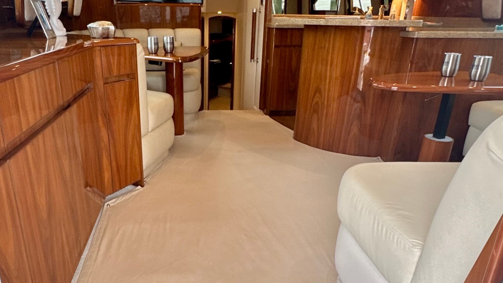 2021 Viking 48 Convertible 'High Impact' Salon & Galley