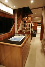 TIGER SHARK 4 Chart Table just forward of Galley on starboard